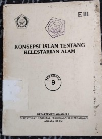 Konsepsi Islam Tentang Kelestarian Alam