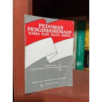 Pedoman Pengindonesiaan Nama Dan Kata Asing